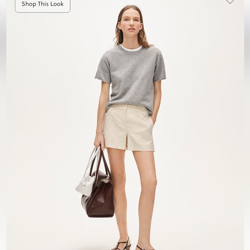J crew Suit short in Gramercy linen blend NWT sz 2